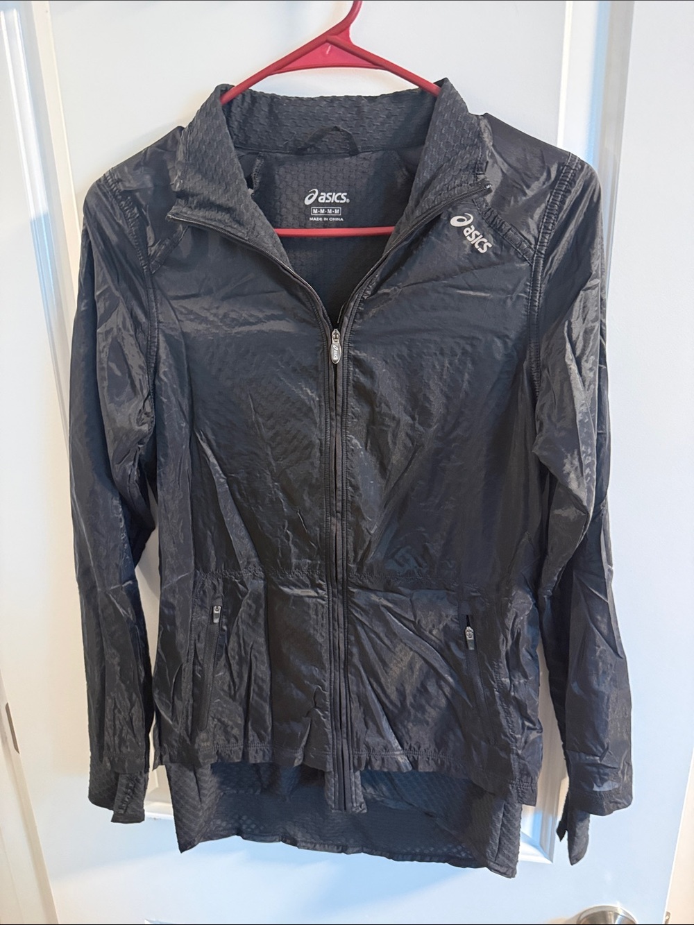Asics Black Women's Lightweight Zip Packable Jacket